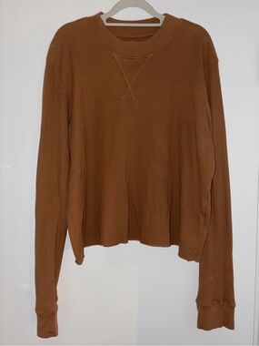 MATE the Label Rust Brown Crewneck Sweater